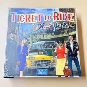 Ticket to Ride New York Board Game Days of Wonder New Sealed Alan R Moon 720060